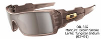 Oakley Oil Rig Brown Smoke-Tungsten Iridium (03-491)